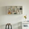 Modern 8 Tier Bookcase Wall Mount and Freestanding Storage Shelves For Decoration Display